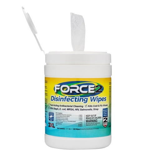 2XL-407 Force2 Disinfecting Wipes, 220ct